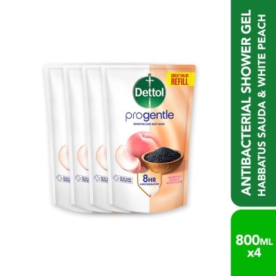 DETTOL - DETL SHW RF HABBATUS SAUDA & WHITE PEACH 800ML X 4