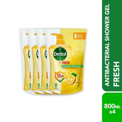 DETTOL - DETL SHW GEL RF FSH 800ML X 4