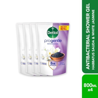 DETTOL - DETL SHW RF HABBATUS SAUDA & WHITE JASMINE 800ML X 4