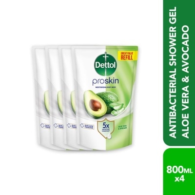 DETTOL - DETL SHW RF ALOE VERA & AVOCADO 800ML X 4