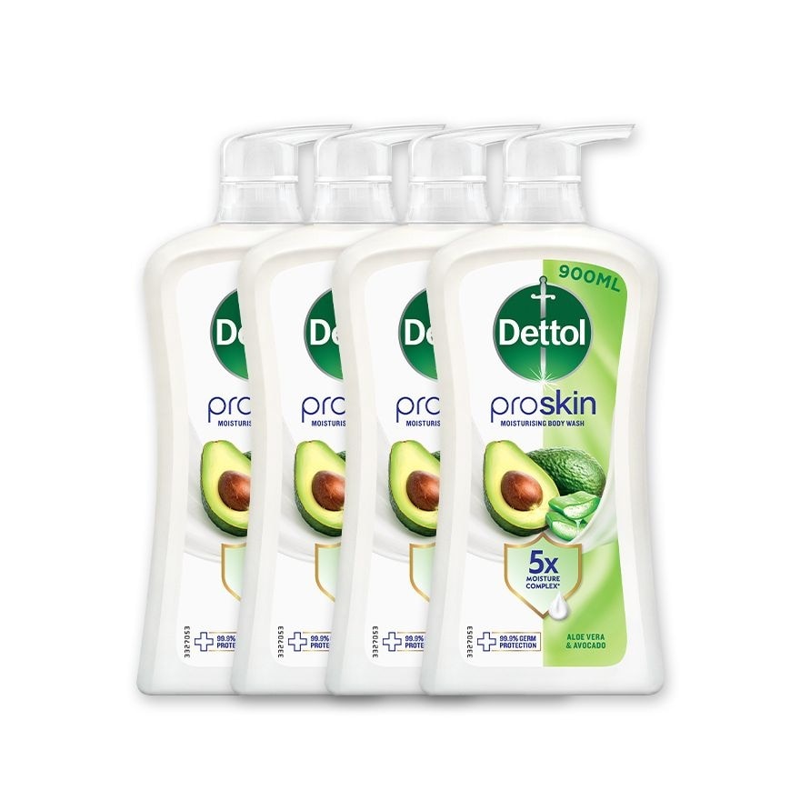DETL SHW ALOE VERA & AVOCADO 900G X 4