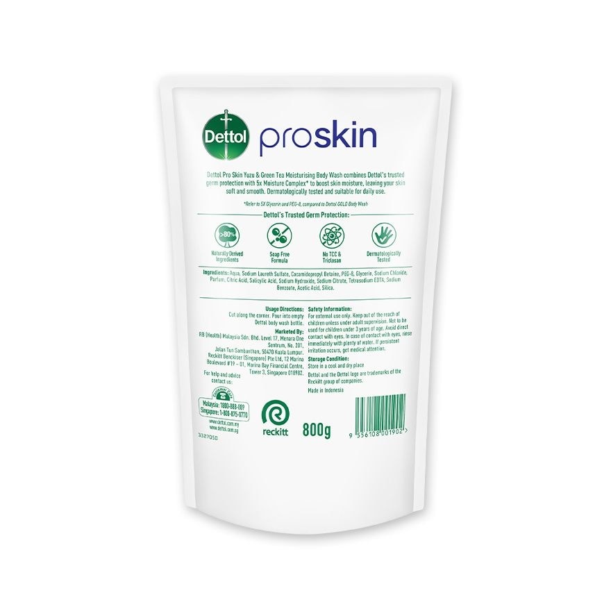 DETL SHW YUZU & GREEN TEA 800G X 4