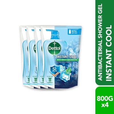 DETTOL - DETL SHW GEL RF COOL 800ML X 4