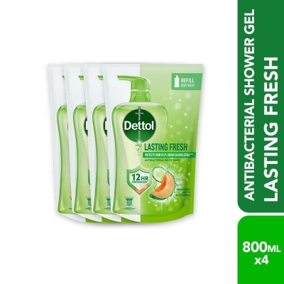 DETTOL - DETL SHW GEL LST FRSH RF 800ML X 4