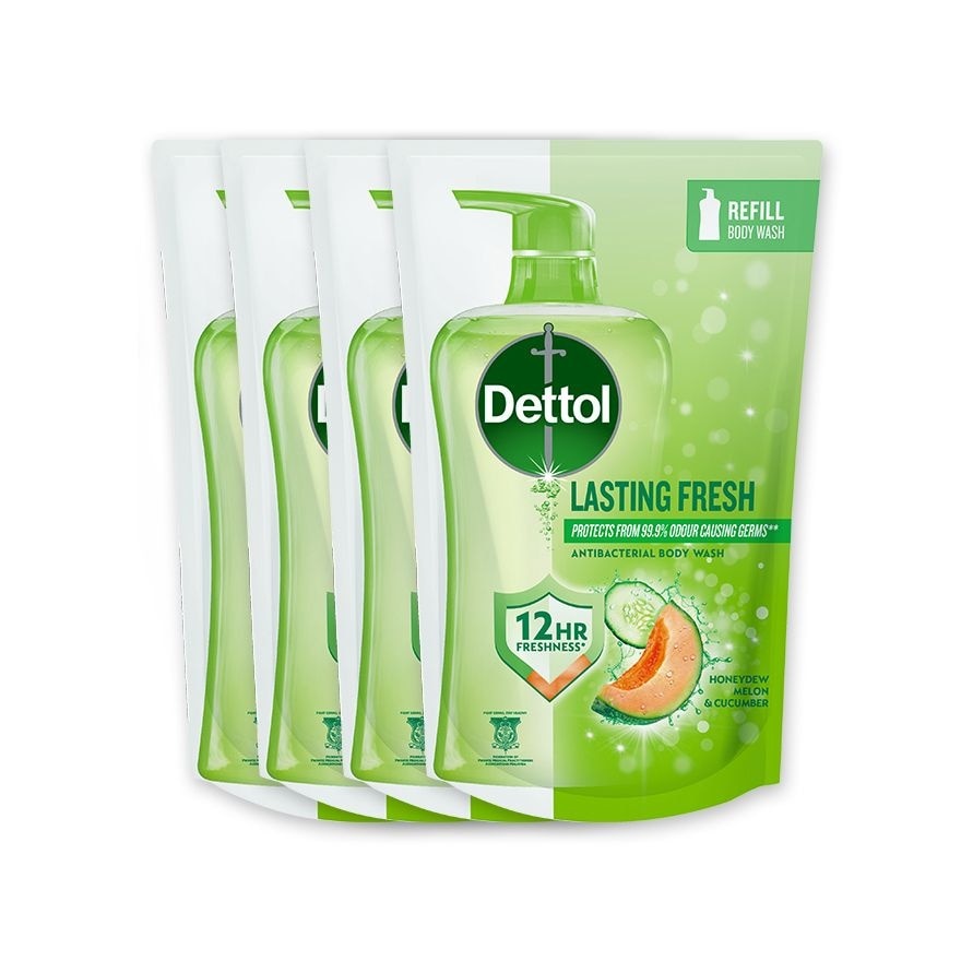 DETL SHW GEL LST FRSH RF 800ML X 4