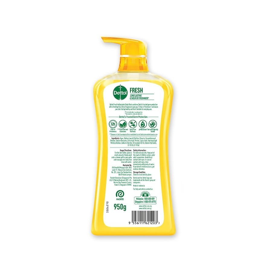 DETL SHW FOAM FRSH 950ML X 4