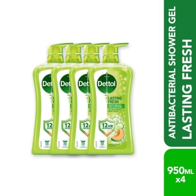 DETTOL - DETL SHW LAST FRESH 950ML X 4
