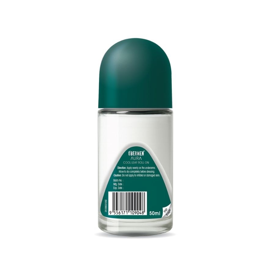 Aura Deodorant Roll On Cool Leaf 50ml