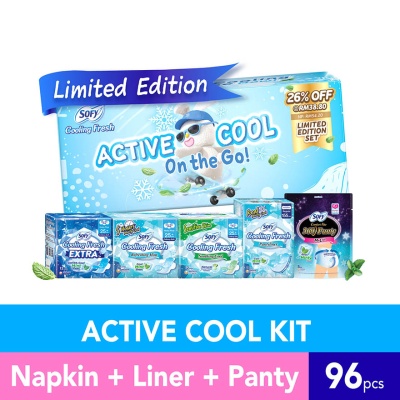 SOFY - Active Cool On The Go Set 26% Savings (3 day napkin, 1 liner & 1 panty) image