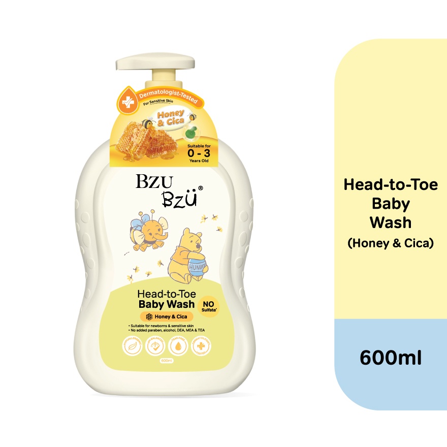 Head-to-Toe Baby Wash (Honey & Cica) 600ml