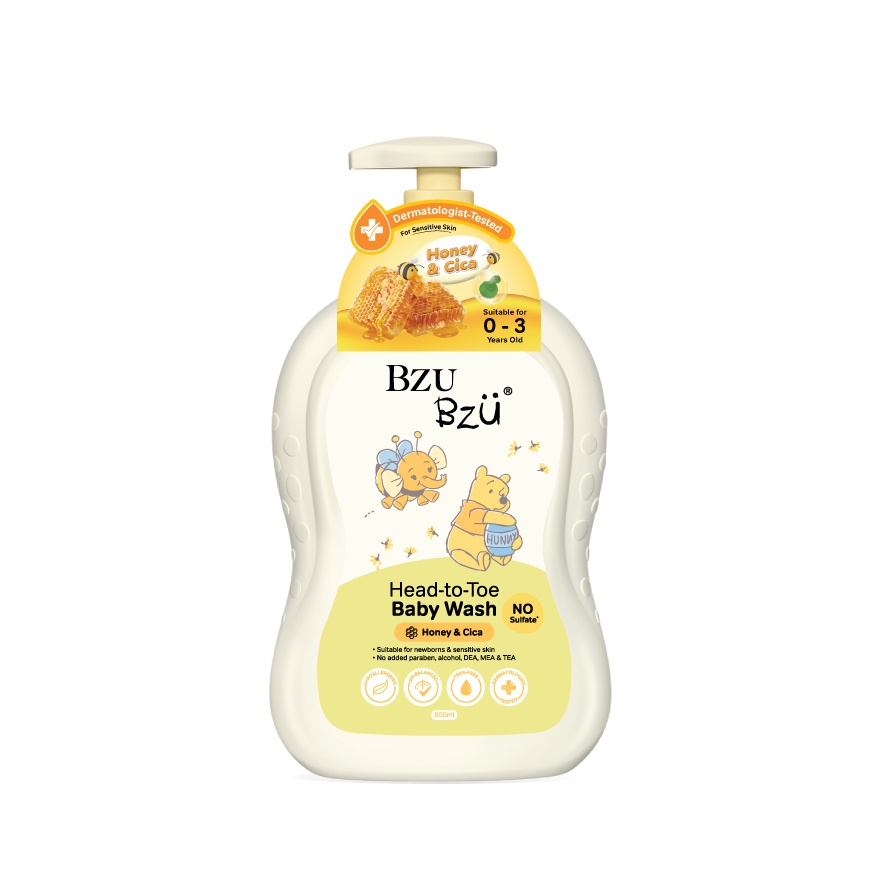 Head-to-Toe Baby Wash (Honey & Cica) 600ml