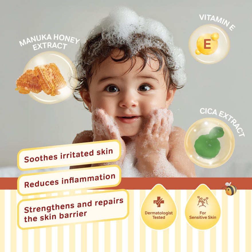 Head-to-Toe Baby Wash (Honey & Cica) 600ml