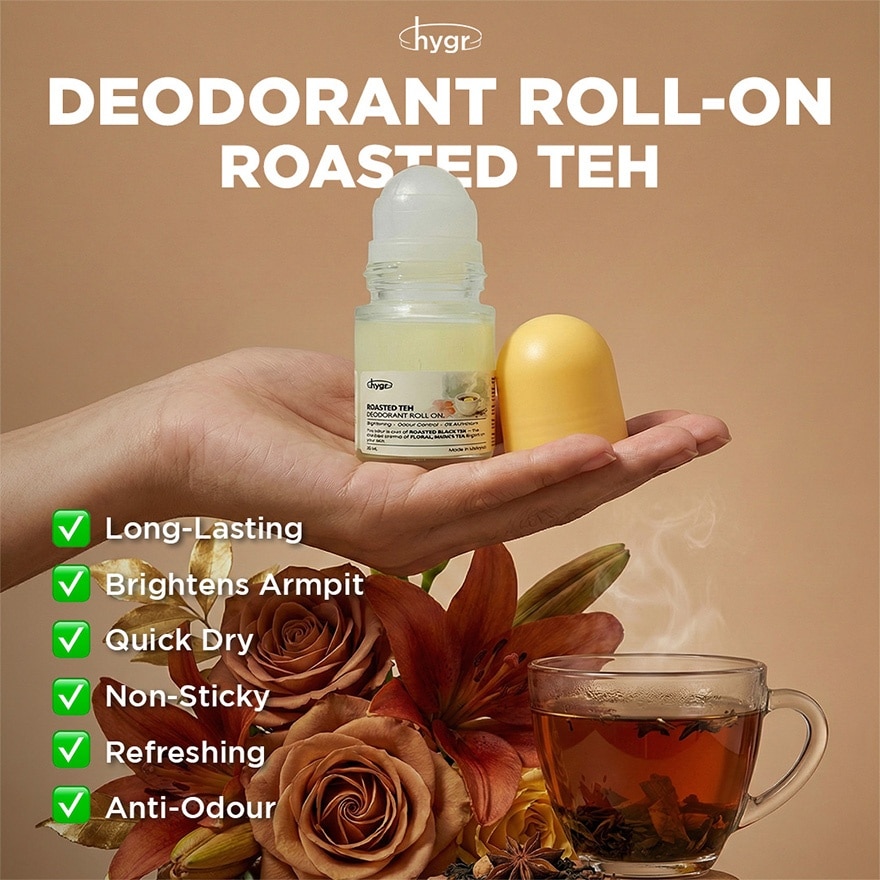 Roasted Teh Deodorant Roll On 20ml
