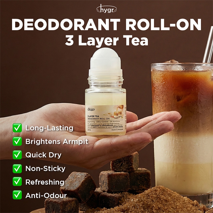 3 Layer Tea Deodorant Roll On 20ml