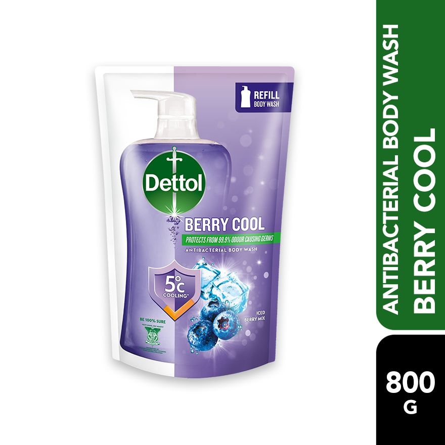 Body Wash Berry Cool Refill 800g