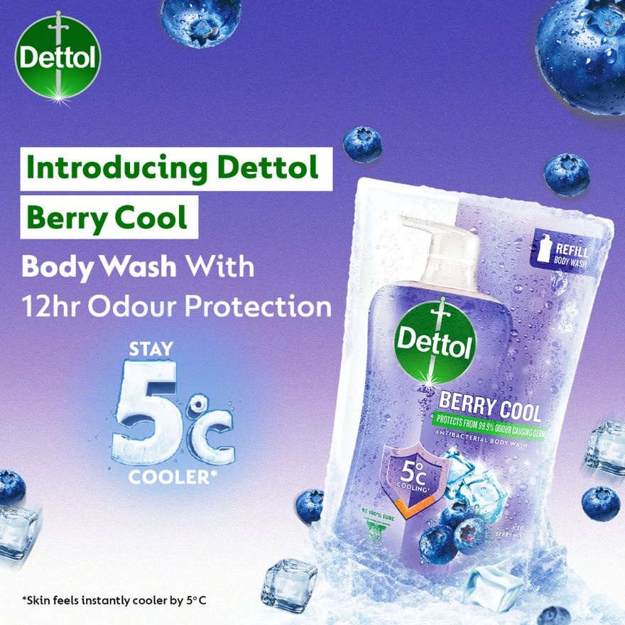 Body Wash Berry Cool Refill 800g