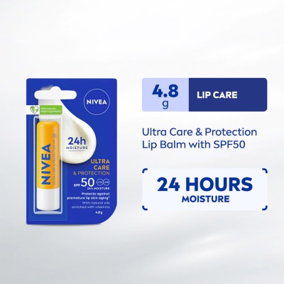 NIVEA - Sun Protect SPF50 Caring Lip Balm 4.8g