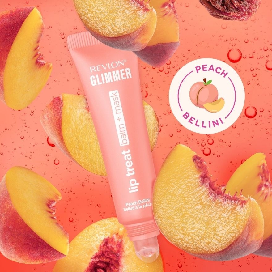 Revlon Glimmer Lip Treat Balm + Mask 003 Peach Bellini