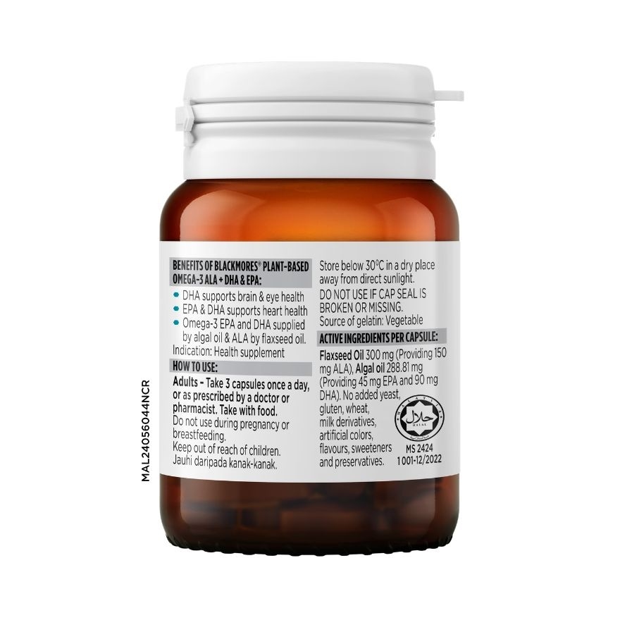 Blackmores Plant Based Omega-3 30s