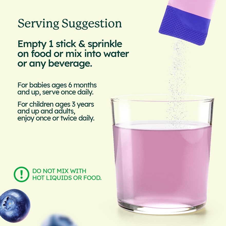 Mums & Little Ones Mixed Blueberry Powder + Probiotics 30s