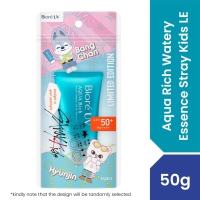 BIORE - UV x Stray Kids Limited Edition Aqua Rich Watery Essence 50G SPF 50+ PA++++ (Random Design)