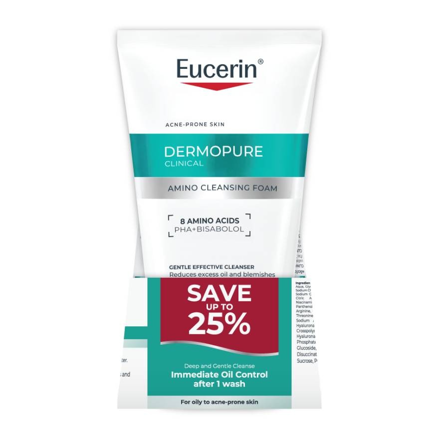 Dermopure Clinical Amino Cleansing Foam Twin Pack 150ml