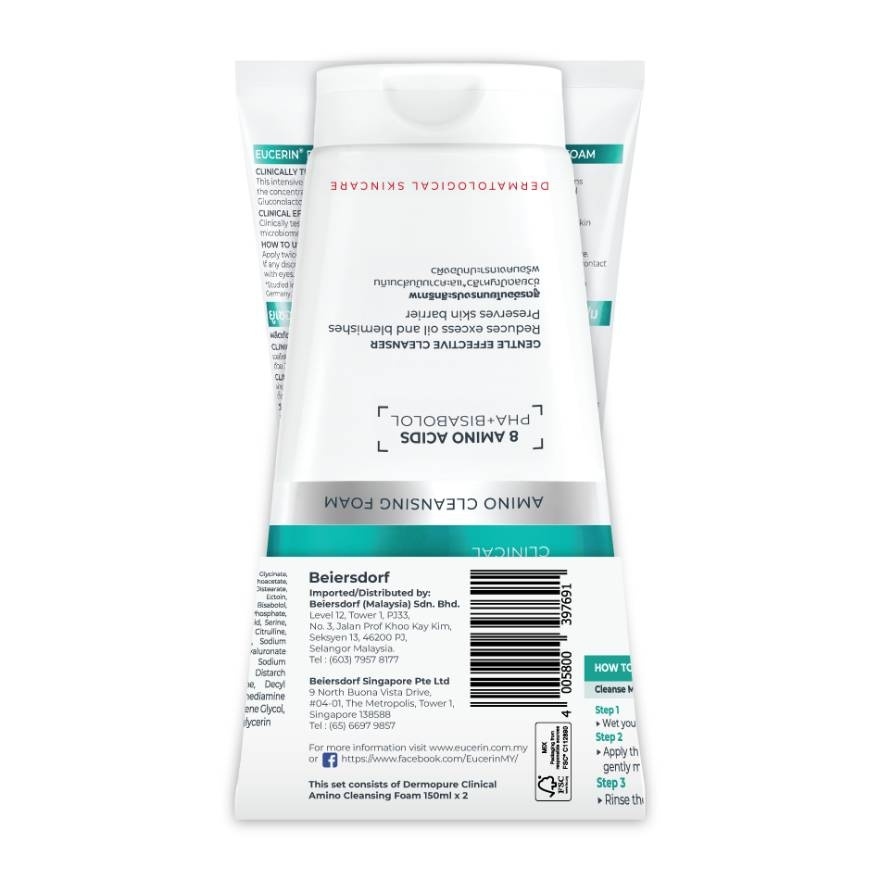 Dermopure Clinical Amino Cleansing Foam Twin Pack 150ml image