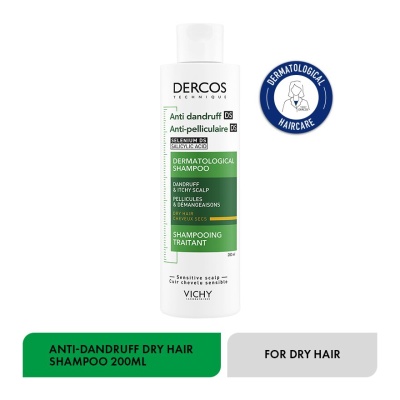 DERCOS Anti Dandruff Hair Shampoo 200ml (Dry hair) image