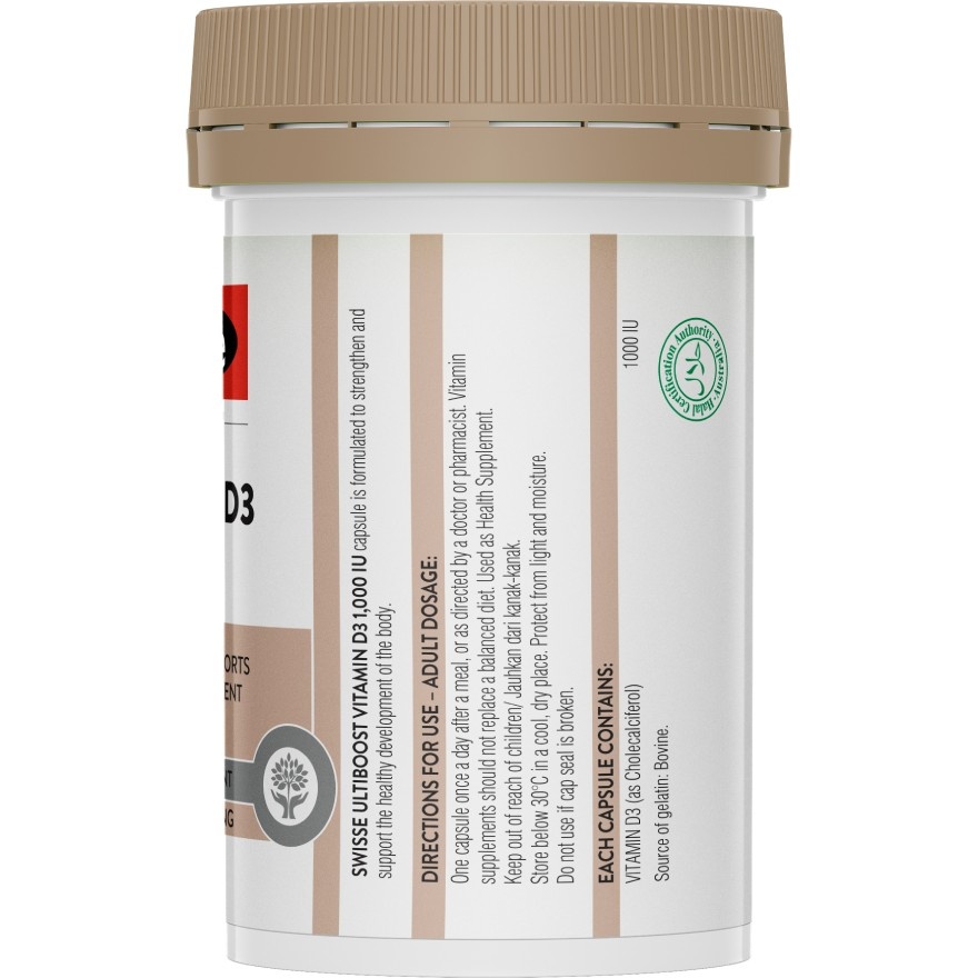 Ultiboost Vitamin D3 1000IU 120s