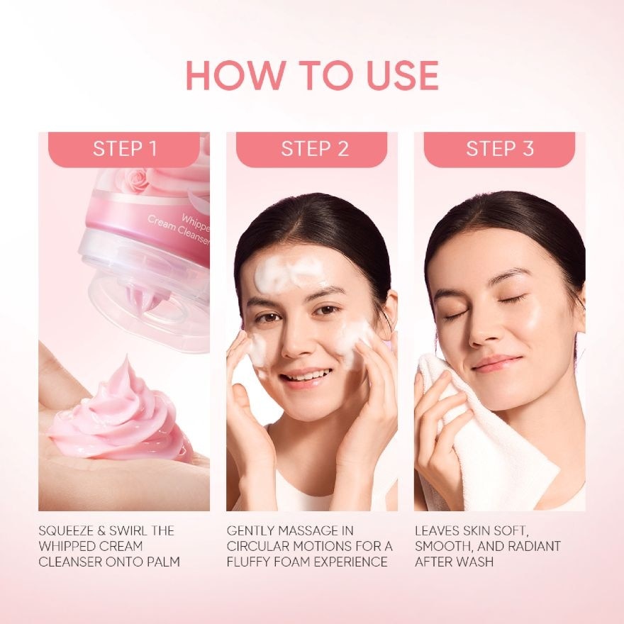 Damask Rose Brightening Whipped Cream Cleanser 120g