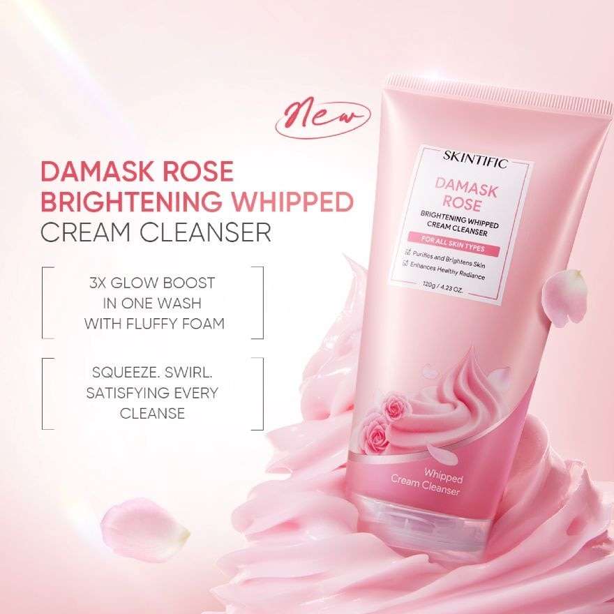Damask Rose Brightening Whipped Cream Cleanser 120g