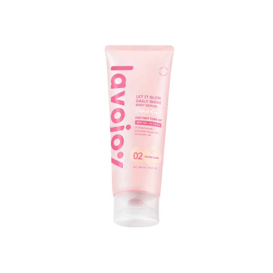 Let It Glow Daily Shine Body Serum Delicate Rose 02 Warm Sand 180ml image
