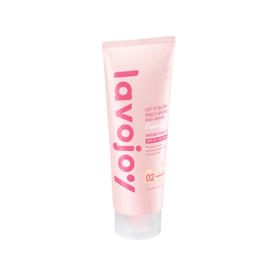 Let It Glow Daily Shine Body Serum Delicate Rose 02 Warm Sand 180ml image