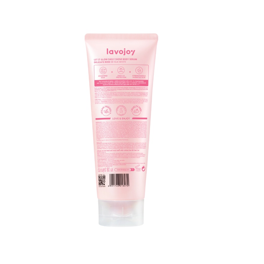 Let It Glow Daily Shine Body Serum Delicate Rose 00 Silk White 180ml image