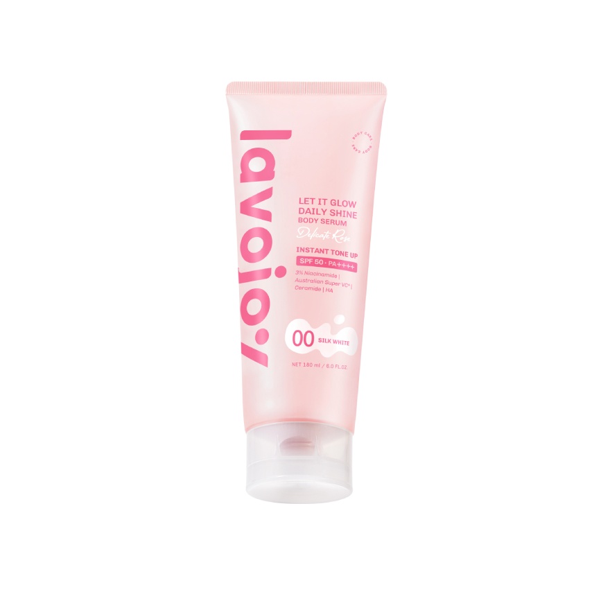 Let It Glow Daily Shine Body Serum Delicate Rose 00 Silk White 180ml image