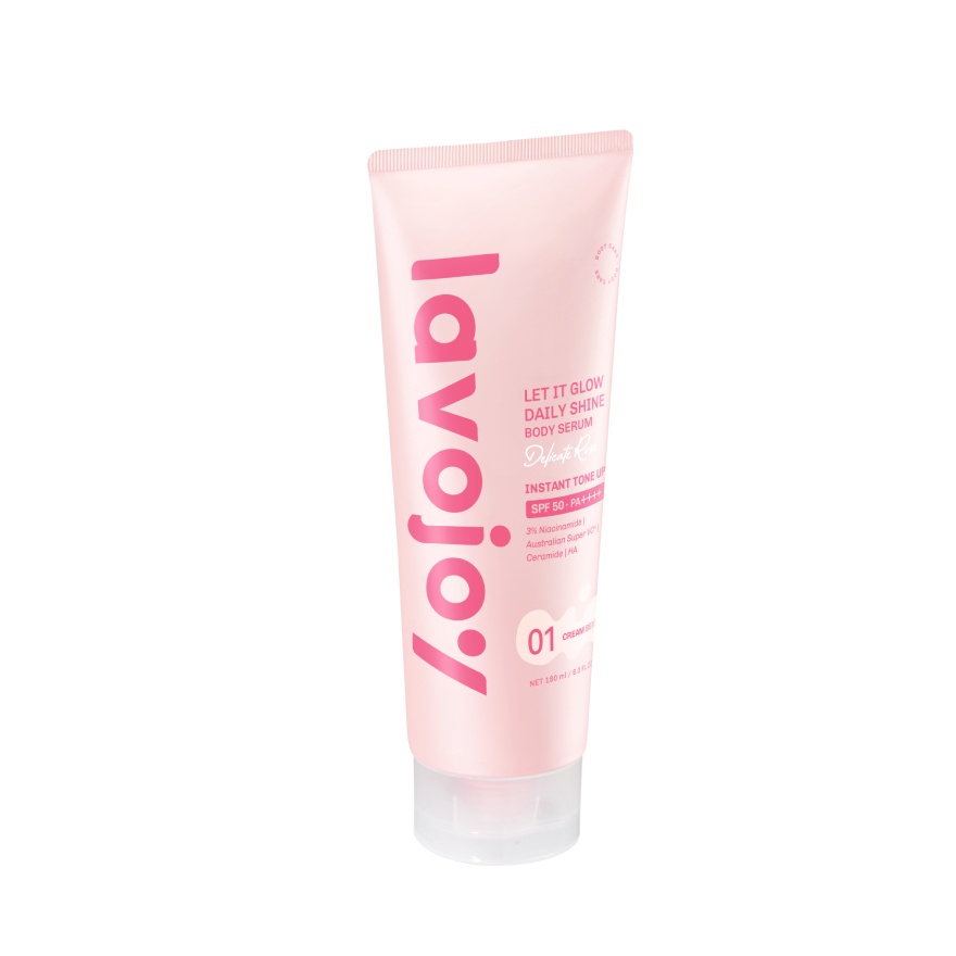 Let It Glow Daily Shine Body Serum Delicate Rose 01 Cream beige 180ml image