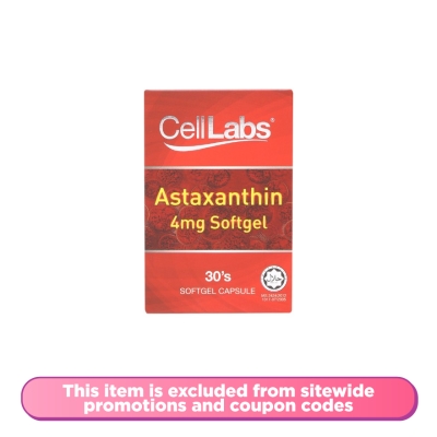 CELLLABS CellLabs Astaxanthin 4mg Softgel 30s image