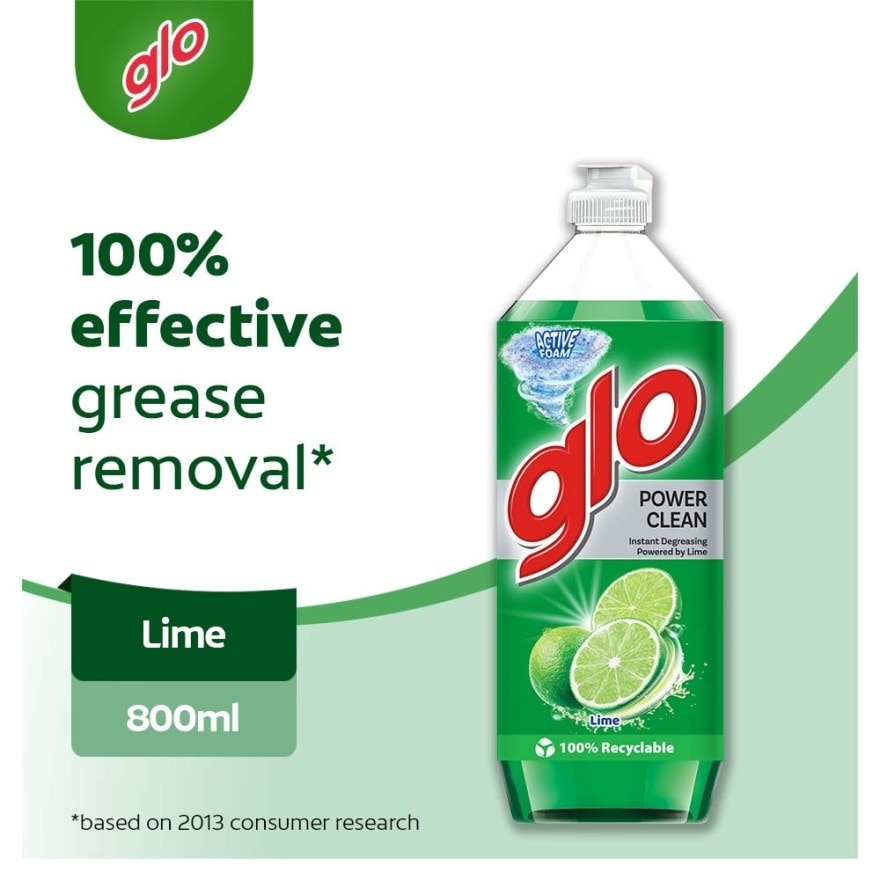 Glo Dishwash Liquid Lime 800ml