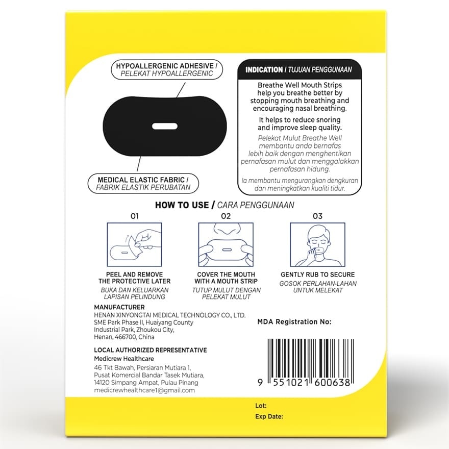 Mouth Strips Adult 30s