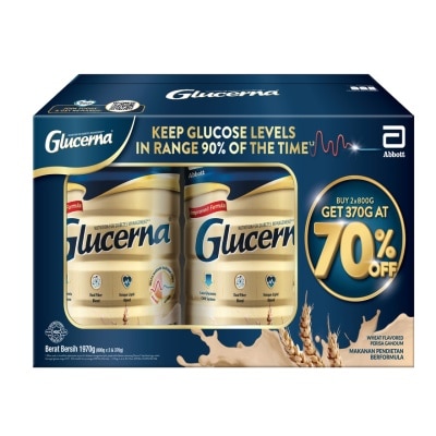 GLUCERNA - Wheat 800gx2 - Diabetic Nutrition Formula