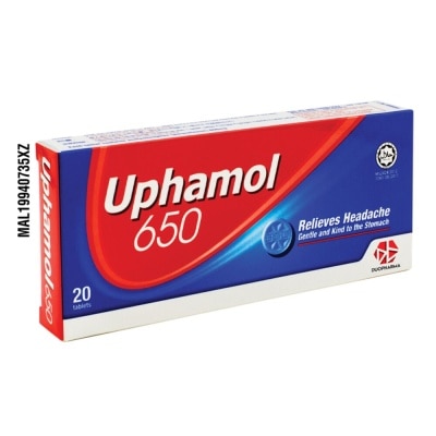 UPHAMOL 650 tab 20's