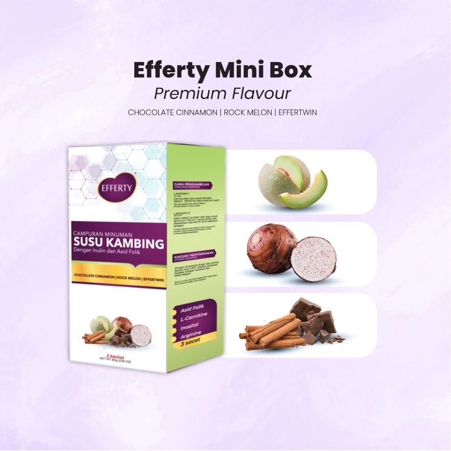 Minibox Premium Susu Kambing Dengan Inulin Dan Asid Folik