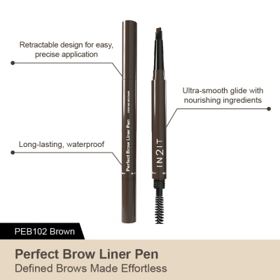 IN2IT - Perfect Brow Liner Pen Dark Brown PEB102