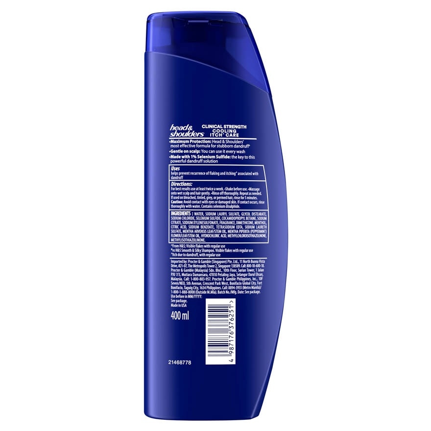 Clinical Strength Cooling Itch Control Shampoo 400ml