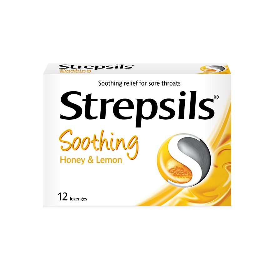 Sore Throat Lozenges Soothing Honey & Lemon 12s