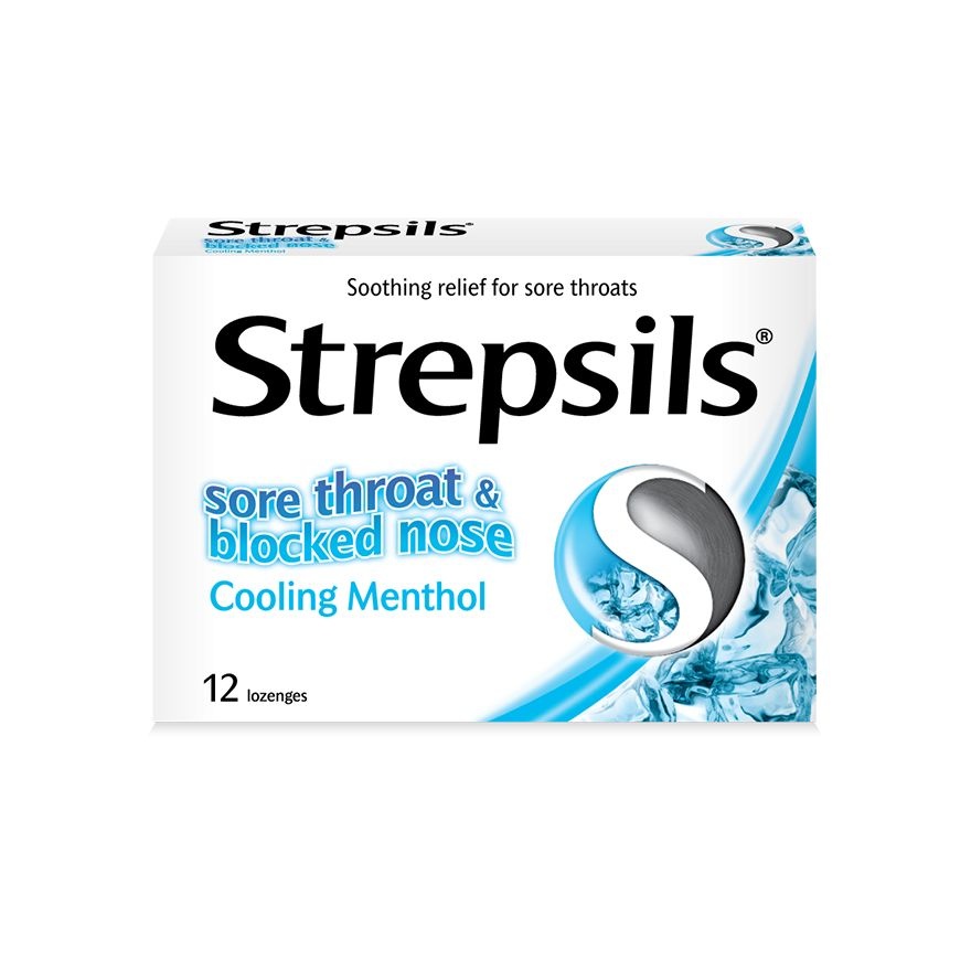 Sore Throat Lozenges Cooling Menthol 12s