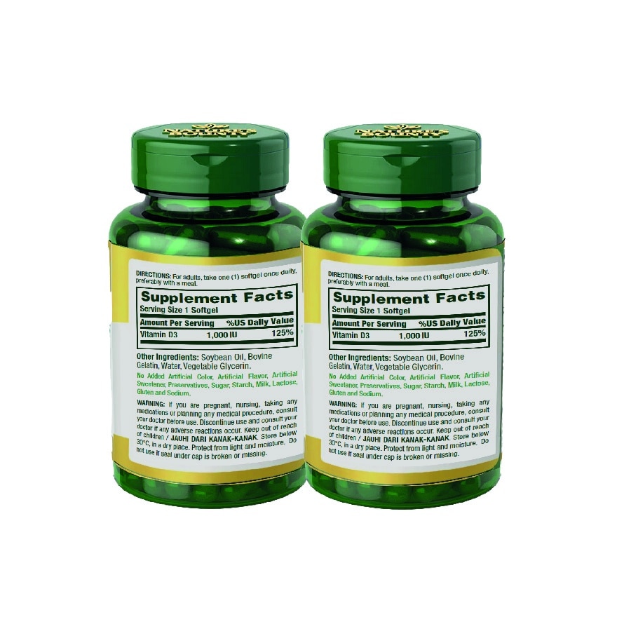 Vitamin D3 1000IU 60s PO2