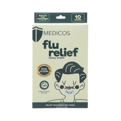 MEDICOS - Flu Relief Nasal Strips 10s