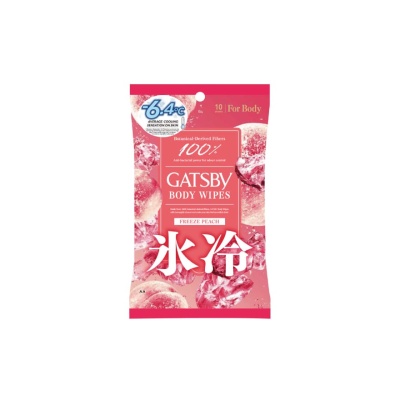 GATSBY - Ice-type Deodorant Body Wipes Freeze Peach 10S