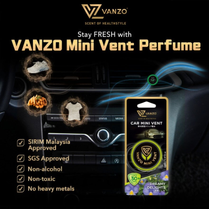 Car Mini Vent Perfume 2ml Dreamy Delights